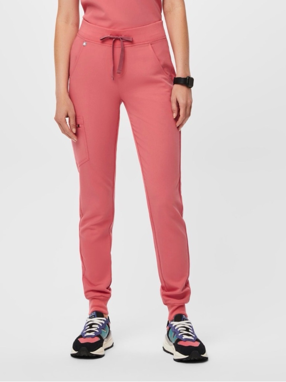 Figs womens Zamora jogger desert rose pink scrub pants size xxs petite nwot